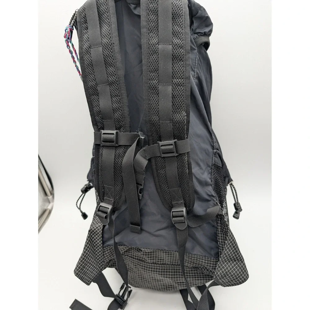 Eddie Bauer Technical Mesh Grid Backpack Charcoal Grey Black